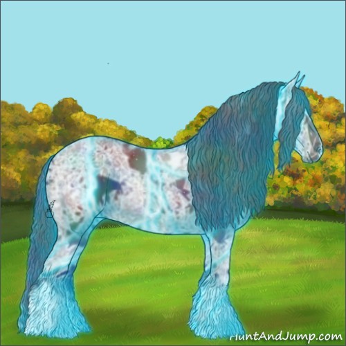 Horse Color:Nacre Thunderstruck Black Ice 