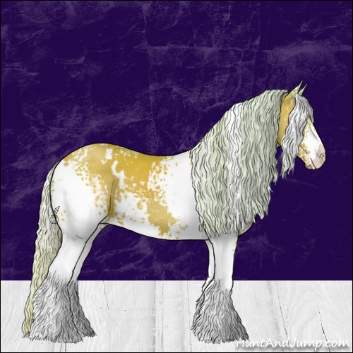 Horse Color:Watercolor White Spotted Silver Bay 