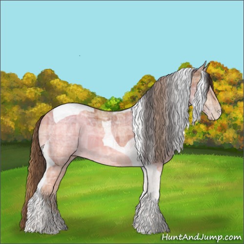 Horse Color:Plaid Brown Ice Tobiano Varnish