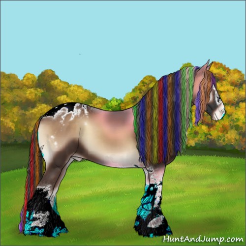 Horse Color:Painted Liver Red Onyx Sabino Tobiano Appaloosa 