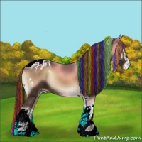 Horse Color:Painted Liver Red Onyx Sabino Tobiano Appaloosa 