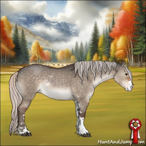 Horse Color:Silver Brown Dun Sabino Rabicano 