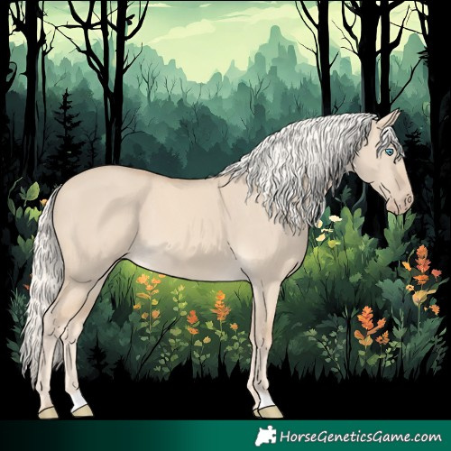 Horse Color:Cremello Dun 