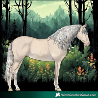 Horse Color:Cremello Dun 