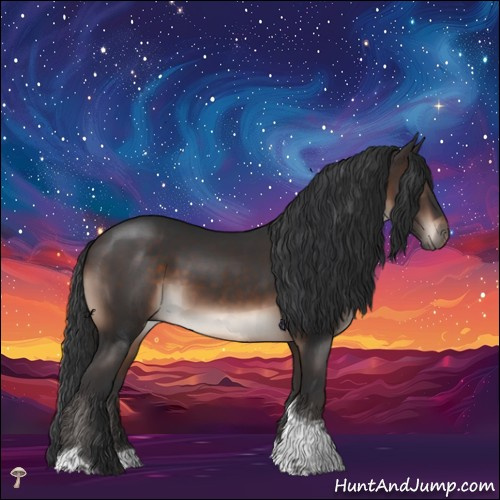 Horse Color:Brown Mushroom Tobiano Rabicano