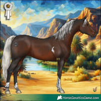 Horse Color:Liver Chestnut Mushroom Tobiano 