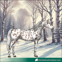 Horse Color:Silver Brown Dun Appaloosa 