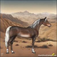 Horse Color:Liver Chestnut Mushroom Tobiano 