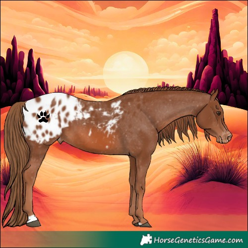Horse Color:Chestnut Appaloosa 