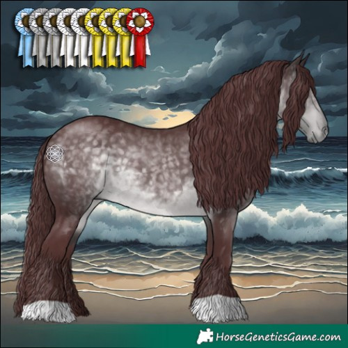 Horse Color:Platinum Chocolate Buckskin 