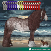 Horse Color:Platinum Chocolate Buckskin