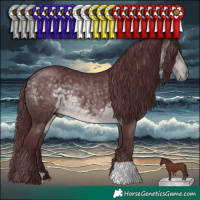 Horse Color:Platinum Chocolate Buckskin 