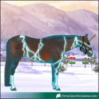 Horse Color:Thunderstruck Bay Tobiano 