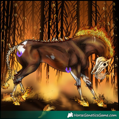 Horse Color:Silver Brown Tobiano 