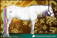 Horse Color:Painted Silver Smoky Grullo Roan Pearl Frame 