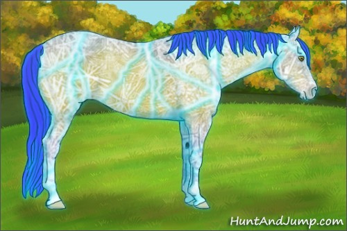 Horse Color:Thunderstruck Watercolor Sable Champagne Ice 