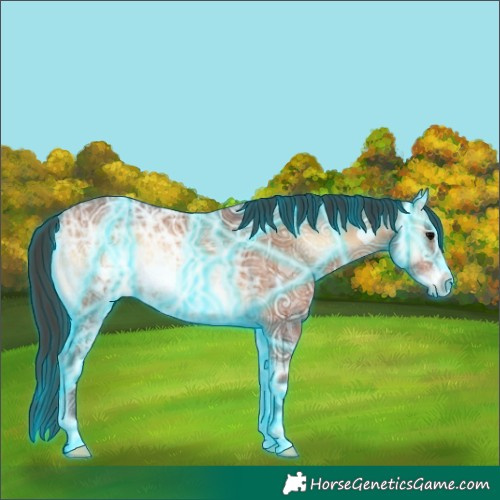 Horse Color:Thunderstruck Bay Ice Onyx Frame
