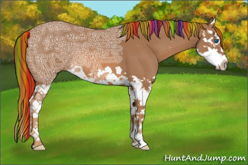 Horse Color:Painted Chestnut Ice Splash