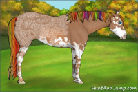 Horse Color:Painted Chestnut Ice Splash