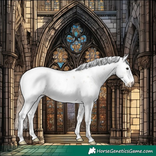 Horse Color:Grullo Pearl Sabino
