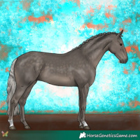 Horse Color:Silver Black 