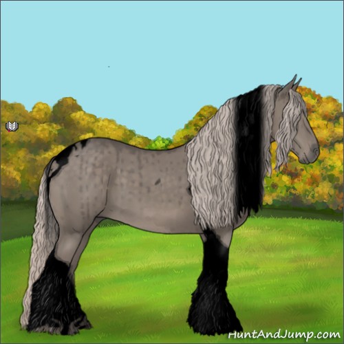 Horse Color:Void Silver Grullo Tobiano Brindle 