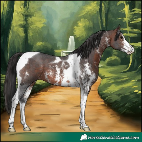 Horse Color:Brown Sabino Tobiano 