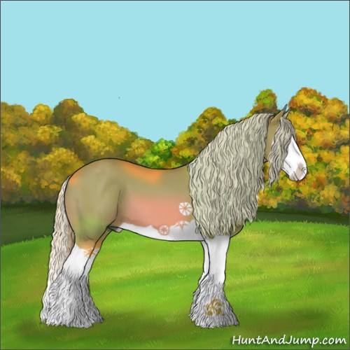 Horse Color:Watercolor Chestnut Splash 