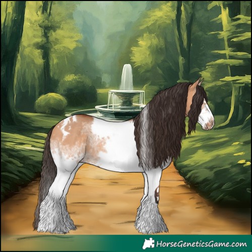 Horse Color:White Spotted Bay Dun Tobiano Frame Rabicano