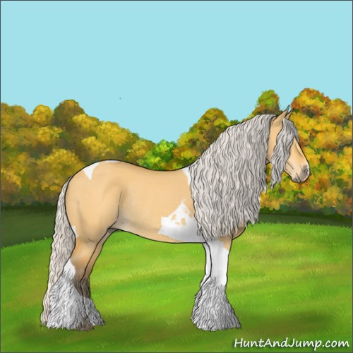 Horse Color:Silver Buckskin Dun Tobiano Rabicano 
