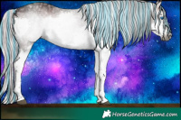 Horse Color:Gray Painted Silver Blue Onyx Ice Splash Tobiano 