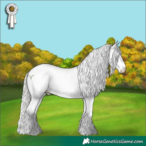 Horse Color:Silver Buckskin Pearl Sabino Rabicano 