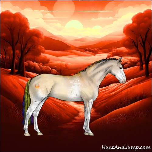Horse Color:Painted White Spotted Bay Roan Dun 