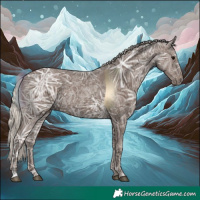 Horse Color:Silver Black Ice 