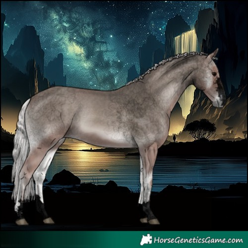 Horse Color:Void Platinum Silver Blue Onyx 