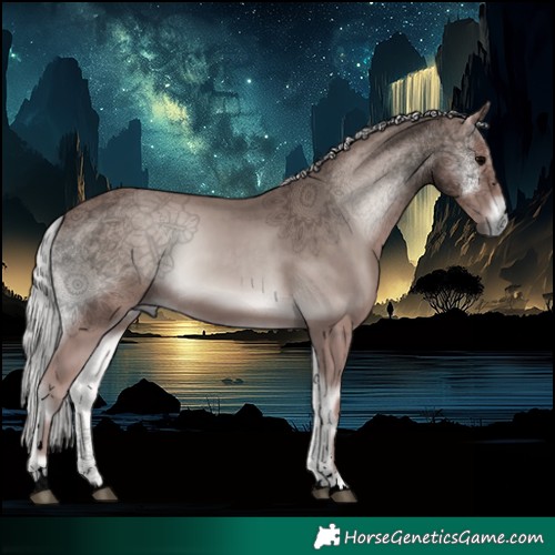 Horse Color:Void Platinum Silver Blue Onyx 