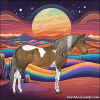 Horse Color:Chocolate Palomino Tobiano 