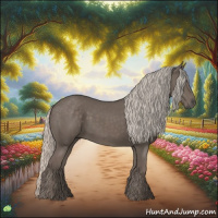 Horse Color:Silver Black 