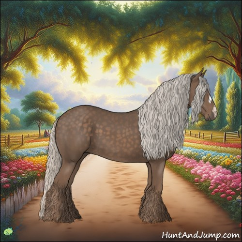 Horse Color:Silver Black 