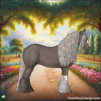 Horse Color:Silver Black 