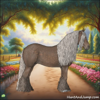 Horse Color:Silver Black 