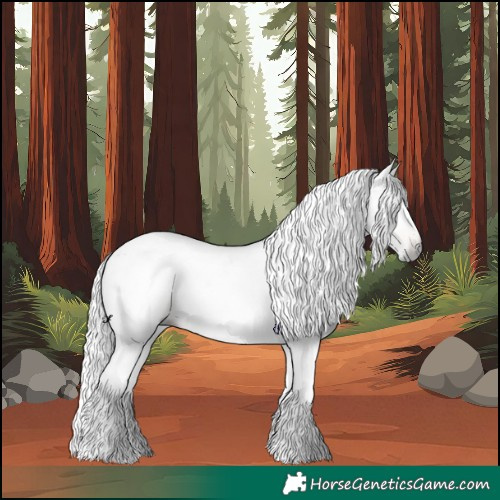 Horse Color:Gray Silver Brown Tobiano 
