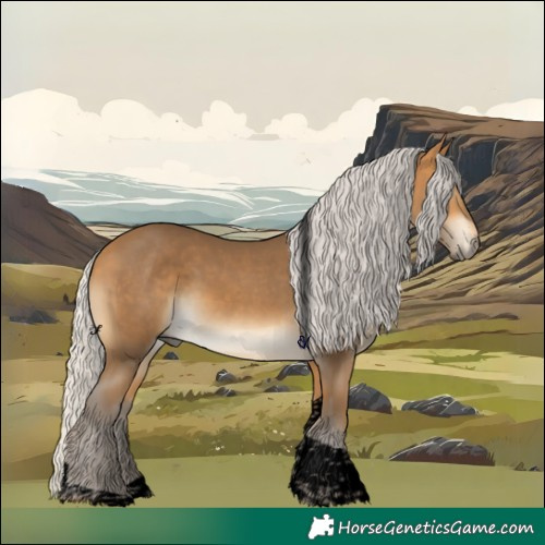 Horse Color:Void Silver Buckskin Tobiano