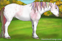 Horse Color:Painted White Spotted Smoky Blue Onyx Ice Pearl Appaloosa 