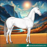Horse Color:White Spotted Blue Roan Splash Frame Varnish 