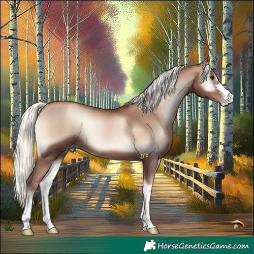 Horse Color:Liver Red Onyx Pearl Mushroom 