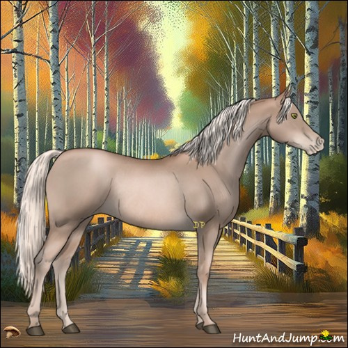 Horse Color:Liver Chestnut Pearl Mushroom Rabicano 