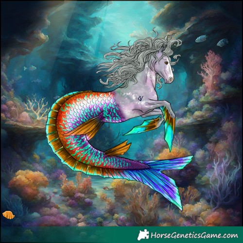 Horse Color:Watercolor Silver Brown Dun Sabino 