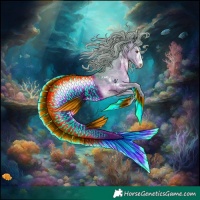 Horse Color:Watercolor Silver Brown Dun Sabino 