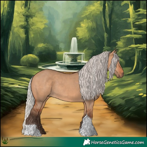 Horse Color:Silver Bay Dun Tobiano Rabicano 